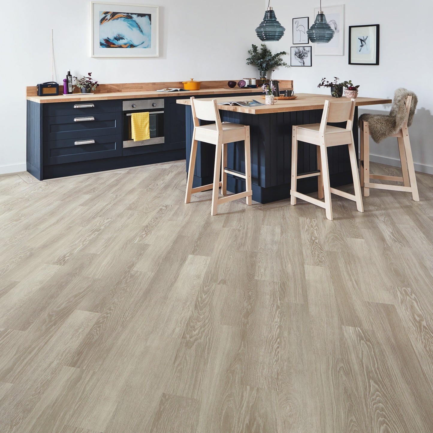 Knight Tile Gluedown Wood Look Luxury Vinyl