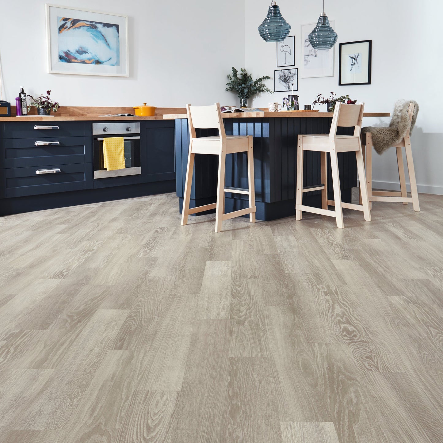 Knight Tile Gluedown Wood Look Luxury Vinyl