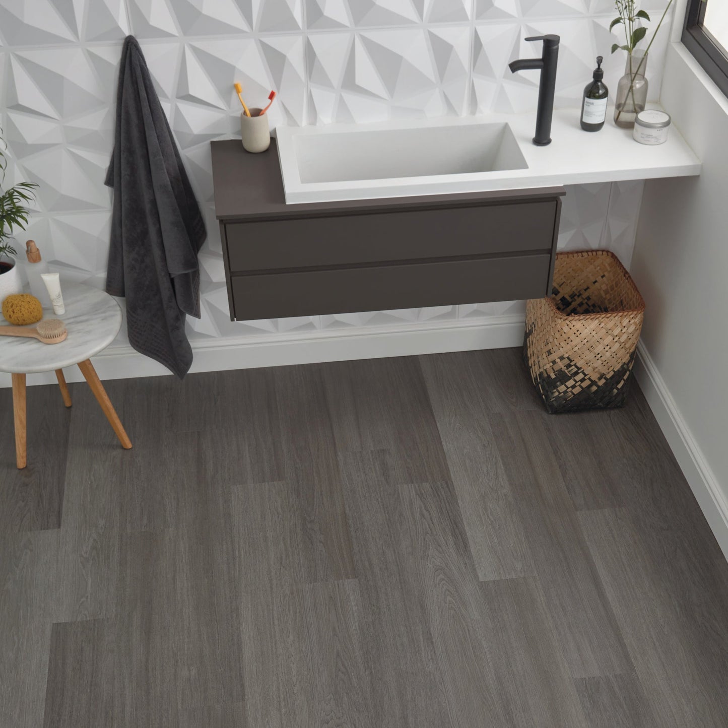 Knight Tile Gluedown Wood Look Luxury Vinyl