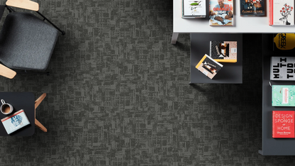 Territory Patterned Textured Loop Pile Carpet Tile