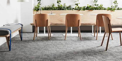 Territory Patterned Textured Loop Pile Carpet Tile