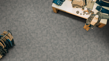 Territory Patterned Textured Loop Pile Carpet Tile